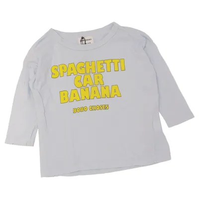 Langærmet t-shirt (Blå, Gul) fra Bobo Choses Bomuld
