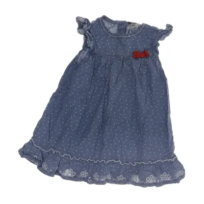 Dress (Blue, White) from Cavallo Cotton