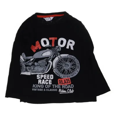 Långärmad t-shirt (Svart, Flerfärgad) från George Bomull