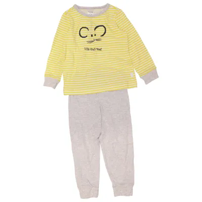 Pajamas (Yellow, Gray) from Schiesser Cotton