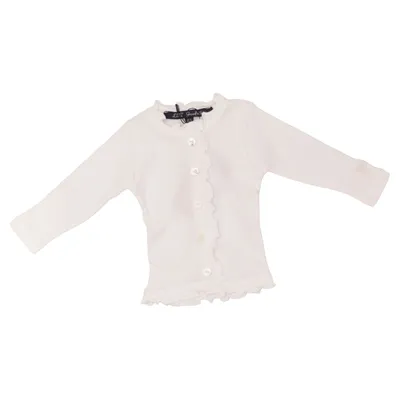 Cardigan (Blanc) de Lili Gaufrette Coton
