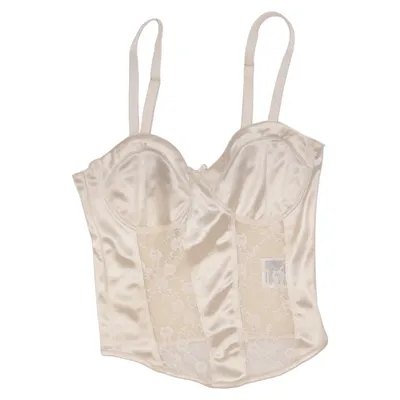 Bustier (Hvid) fra Divided by H&M Elastan, Polyester, Polyamid