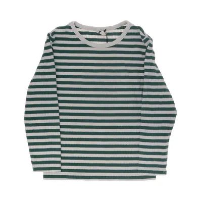 Långärmad t-shirt (Grön, Vit) från Arket Bomull, Elastan