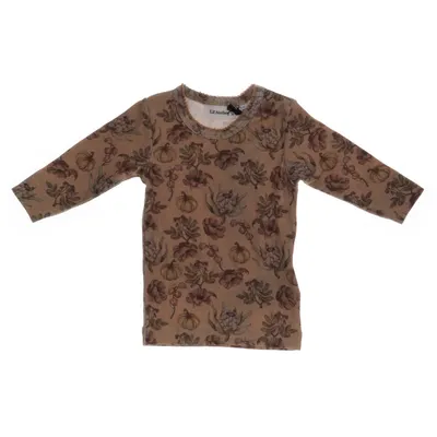 Långärmad t-shirt (Beige, Flerfärgad) från Lil' Atelier Bomull, Elastan, Modal
