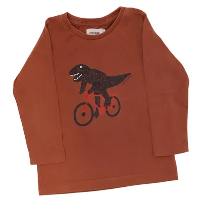 Long sleeve T-shirt (Brown) from Filou & Friends Cotton