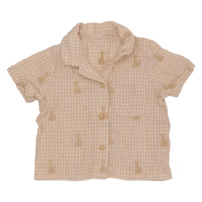 Pyjamahemd (Beige, Weiß) von Sophie La Girafe