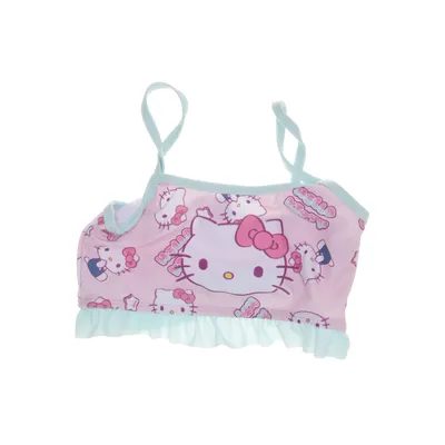 Bikiniöverdel (Rosa, Blå, Vit) från Hello Kitty Elastan, Polyester