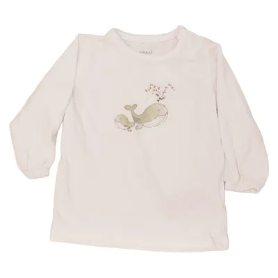 Langarmshirt (Weiß) von Name It Elasthan, Bio-Baumwolle