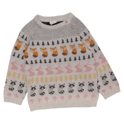 Sweater (Beige, Flerfarvet) fra H&M Baby Polyamid, Akryl, Uld
