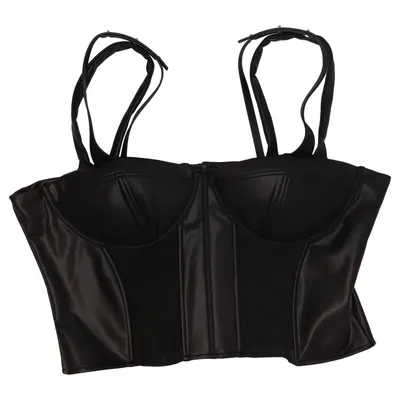 Bustier (Black) from Disturbia Elastane, Polyester