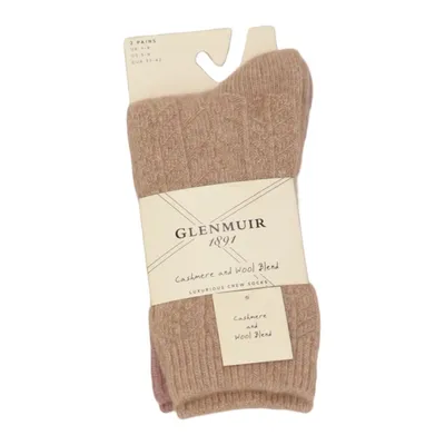 Striksokker (Luxurious Crew Socks) fra Glenmuir Kashmir, Uld