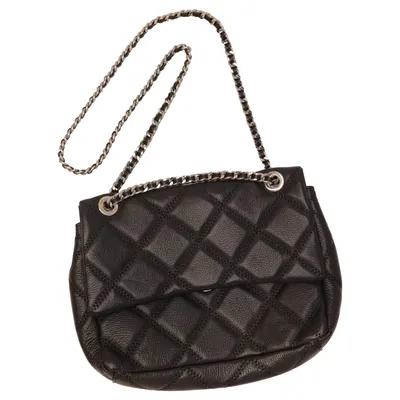 Shoulder-bag (Black) from Santini Leather