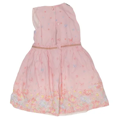 Dress (Pink, Multicolored) from Young Dimension Cotton, Polyester