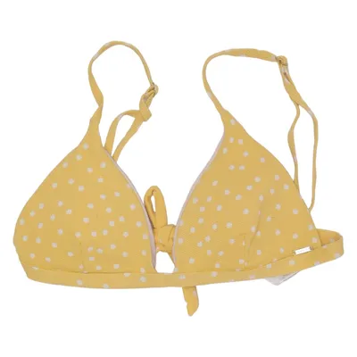 Bikini top (Yellow, White) from Loavies Elastane, Polyamide, Polyester