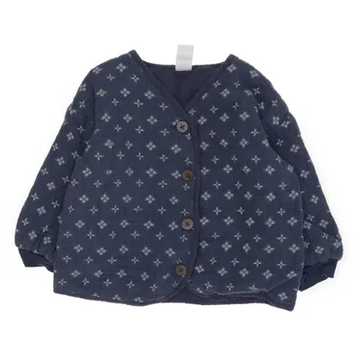 Jacka (Blå, Vit) från H&M Bomull, Polyester