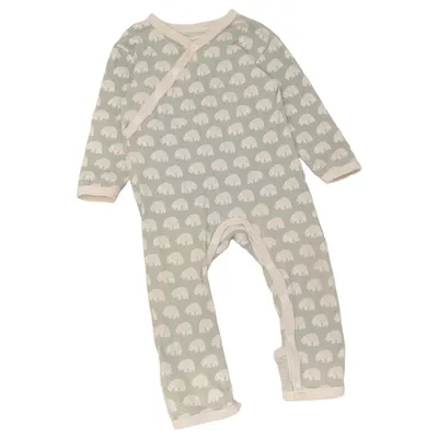 Rompers (Green, White) from Pigeon Organic cotton