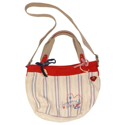 Shoulder-bag (White, Blue, Red) from Adelheid Cotton