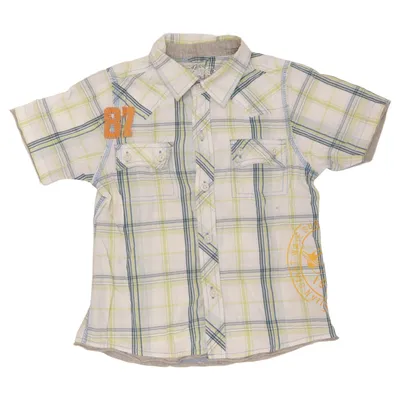 Short sleeve shirt (White, Blue, Green) from Rebel Cotton