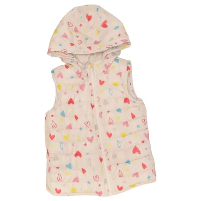 Outer vest (White, Multicolored) from LC Waikiki