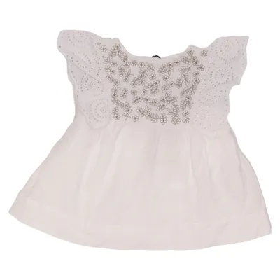 Kjole (Hvid) fra Zara Baby Bomuld, Linned, Viscose