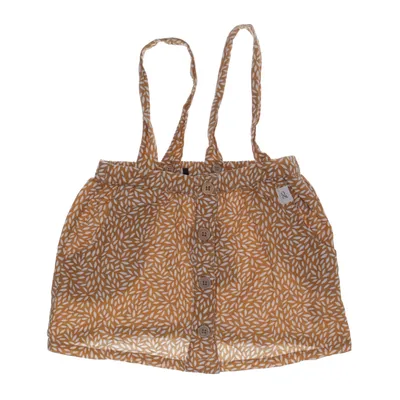 Hängselkjol (Brun, Vit) från Frankie & Lou Bomull, Linne