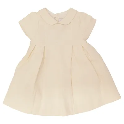 Kleid (Beige) von Jacadi Baumwolle, Metallfaser, Polyester
