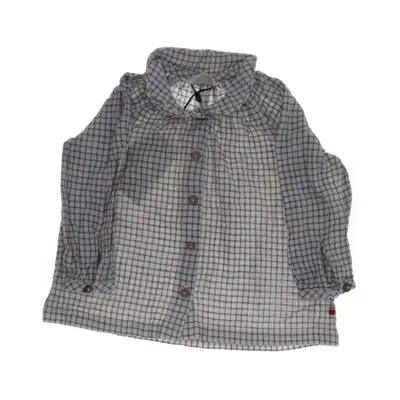 Skjorta (Vit, Grå) från People Wear Organic Ekologisk bomull