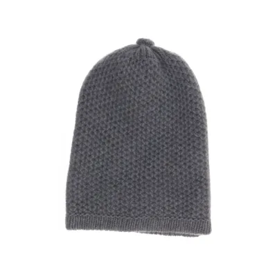 Beanie (Gray) from Inverni Cashmere, Merino wool