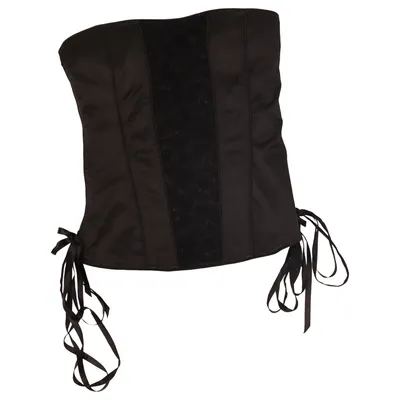 Corset (Noir) de Lulumary Coton, Élasthane, Polyester