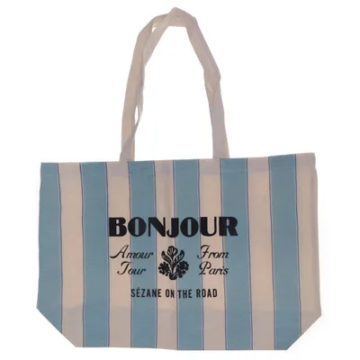 Sac en toile (Bleu, Beige) de Sézane