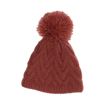 Pompon muts (Oranje) van Buff Acryl, Polyester, Wol