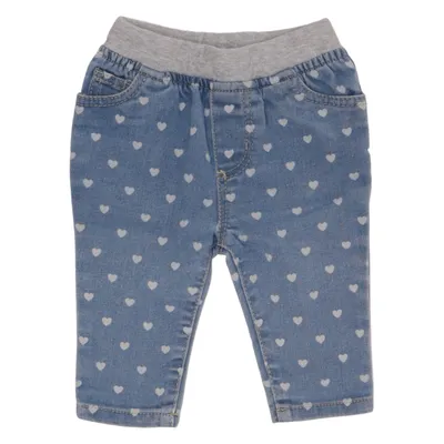 Jeans (Blue, White) from Early Days Cotton, Elastane, Polyester, Viscose