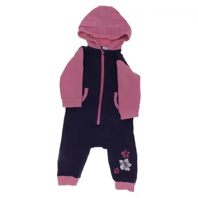 Grenouillère (Bleu, Rose) de Papagino Coton, Polyester
