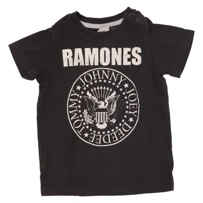 T-shirt (Sort) fra Ramones Bomuld, Elastan