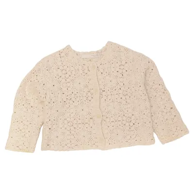 Cardigan (Beige) from Zara Cotton, Polyester