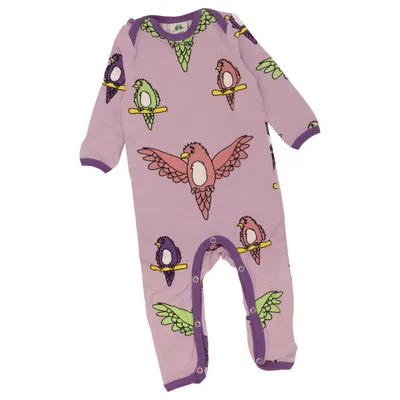 Rompers (Purple, Multicolored) from Småfolk Elastane, Organic cotton