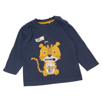Lange mouwen shirt (Blauw) van Topomini Katoen, Polyester
