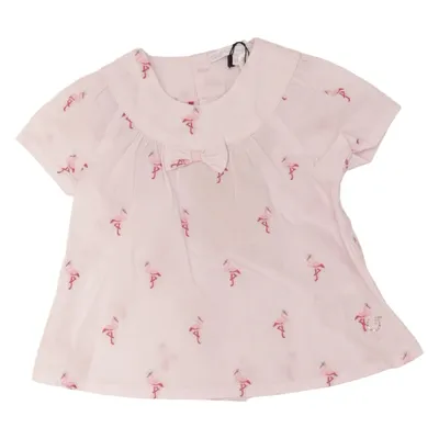 Dress (Pink, White) from Gymp Cotton, Elastane, Polyamide