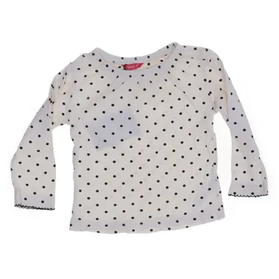 Lange mouwen shirt (Wit, Zwart) van Hema Organisch katoen
