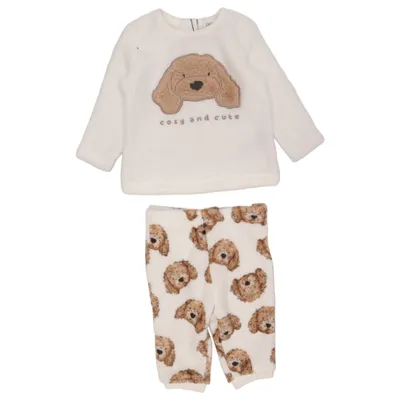 Pyjamasz (Hvid, Brun) fra Fred & Flo Polyester
