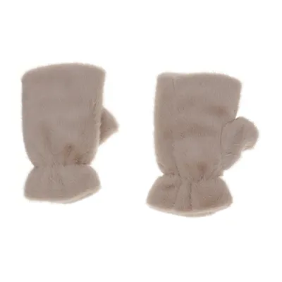 Pälsvantar (Beige)