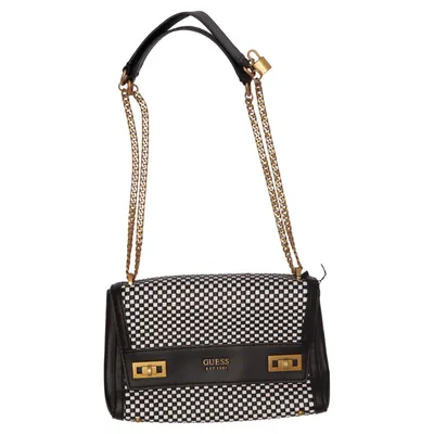 Shoulder-bag (Black, White) from Guess Polyurethane
