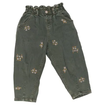 Jeans (Grøn, Flerfarvet) fra Zara Bomuld, Elastan