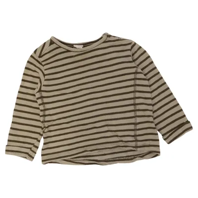 Langærmet t-shirt (Grøn, Beige) fra Mini Rodini Bomuld