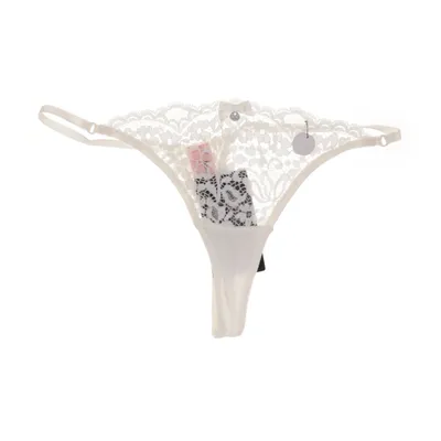 Stringtrosor (Vit) från Hunkemöller Bomull, Elastan, Polyamid