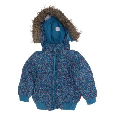 Vinterjacka (Mine mini aop jacket blue green 411) från Name It Mini