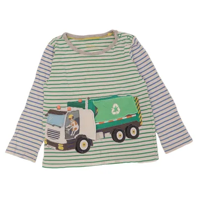 Long sleeve T-shirt (Green, Blue, White, Multicolored) from Baby Boden Cotton