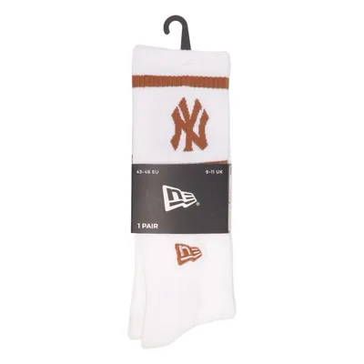 Socks (White, Brown) from New Era Cotton, Elastane, Polyester