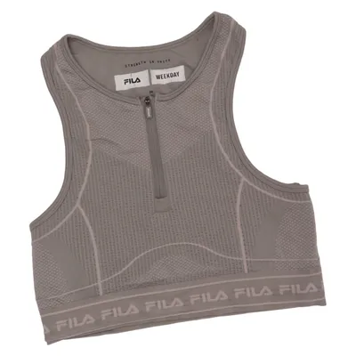 Sport-bh (Grijs) van Fila x Weekday Elastaan, Polyamide, Polyester