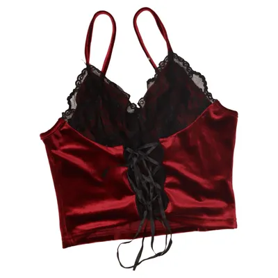 Bustier (Red, Black)